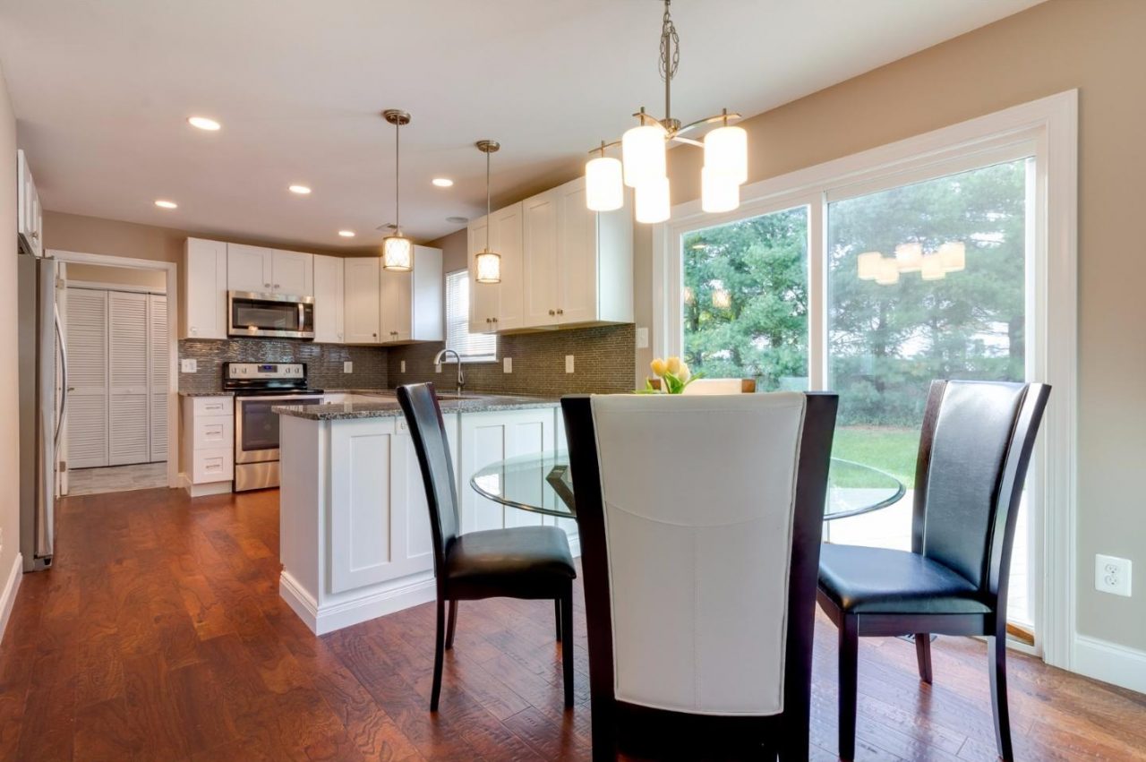 kitchen and dining room